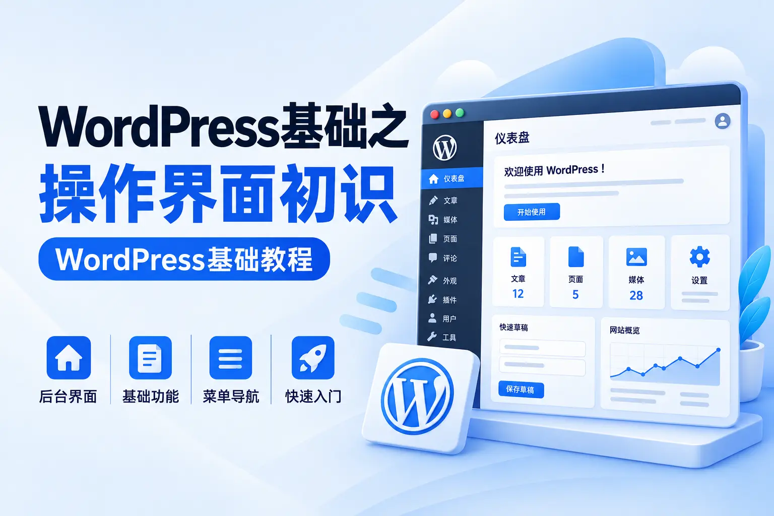 WordPress基础之操作界面初识